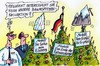 Cartoon: Auf die Spitze getrieben (small) by RABE tagged gipfel,eu,gipfeltreffen,eurostaaten,eurozone,staatschefs,brüssel,merkel,kanzlerin,schwarzrot,fahne,fahnenstange,flagge,bundesflagge,eisberg,gipfelkreuz,rabe,ralf,böhme,cartoon,karikatur,pressezeichnung,farbcartoon,weihnachten,weihnachtsfest,weihnachtsbaum