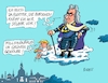 Cartoon: August der Starke (small) by RABE tagged august,der,starke,sachsen,dresden,grünes,gewölbe,stadtschloß,sammlung,rabe,ralf,böhme,cartoon,karikatur,pressezeichnung,farbcartoon,tagescartoon,wolke,himmel,engel,kabinett,ausstellung,gold,edelsteine,diamanten,räuber,einbrecher,alarmanlage,diebe,silber,überwachungskamera