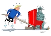 Cartoon: Aushebelungsversuch (small) by RABE tagged trump,usa,verfassung,miss,liberty,demokraten,republikaner,wahl,präsidentenwahl,rabe,ralf,böhme,cartoon,karikatur,pressezeichnung,farbcartoon,tagescartoon,hebel,hebelgesetz,aushebelung,sessel