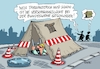 Cartoon: Ausrüstung (small) by RABE tagged bundeswehr,ausrüstung,mängel,von,der,leyen,verteidigungsetat,verteidigungsministerin,soldaten,rabe,ralf,böhme,cartoon,karikatur,pressezeichnung,farbcartoon,tagescartoon,zelte,schutzwesten,winterbekleidung,nato,straßenbau,tiefbau