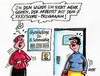 Cartoon: Ausspähprogramm (small) by RABE tagged ausspähprogramm,xkeyscore,prism,nsa,geheimdienste,snowden,internet,datenspionage,usa,innenminister,rabe,ralf,böhme,cartoon,karikatur,pressezeichnung,farbcartoon,frauen,frauenarzt,gynäkologe,gynäkologie,untersuchung,arzt,patientin,sprechzimmer,unterleib,se