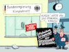 Cartoon: Bahntickets günstiger (small) by RABE tagged klimawandel,umwelt,umweltministerin,schulze,sp,klimapreis,heizung,auto,rabe,ralf,böhme,cartoon,karikatur,pressezeichnung,farbcartoon,tagescartoon,brücke,bettler,verkehr,klimaprämie,friday,for,future,bahn,bahntickets,verbilligung,günstiger,bundesregierung,klimakabinett,entscheidung,bahnmittarbeiter,bahnsteig,verspätungen,september