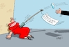 Cartoon: Bartsch (small) by RABE tagged linke,wagenknecht,bartsch,rücktritt,querelen,grabenkämpfe,linkspartei,rabe,ralf,böhme,cartoons,karikatur,pressezeichnung,farbcartoon,tagescartoon,speer,sed,nachfolgepartei,parteiaustritte,rücktritte,fraktionsvorsitz,fraktionsspitze