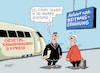 Cartoon: Beitragserhöhung (small) by RABE tagged kasse,kassenbon,bon,bonpflicht,rabe,ralf,böhme,cartoon,karikatur,pressezeichnung,farbcartoon,tagescartoon,verkäufer,kunde,papier,umwelt,klima,krankenkassen,gesetzliche,beitrag,beitragserhöhung,arztkosten,barmer,aok,beitragszahler,kassenbeiträge,erhöhung,bahn,bahnsteig,abfahrt,richtung