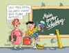 Cartoon: Berufswunsch (small) by RABE tagged schule,schüler,lehrer,schultafel,schwamm,bildung,digtalpakt,bund,länder,rabe,ralf,böhme,cartoon,karikatur,pressezeichnung,farbcartoon,tagescartoon,abwischer,schulranzen,tafel,tafelschwamm,kreide,schulstart,erstklässler,schulbeginn,zuckertüte,leim,kleber,uhu,leimtube,klima,klimaaktivisten,klimakleber