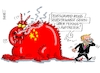 Cartoon: Betreten erlaubt (small) by RABE tagged cosco,china,peking,hamburg,hafen,container,rabe,ralf,böhme,cartoon,karikatur,pressezeichnung,farbcartoon,tagescartoon,drachen,containerhafen,olaf,scholz,chinastrategie,neu,fdp,christian,lindner,finanzminister,schwanz,schwanzspitze,tritt