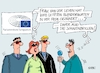 Cartoon: Blendwerkzeug (small) by RABE tagged europawahl,mai,brüssel,eu,rabe,ralf,böhme,cartoon,karikatur,pressezeichnung,farbcartoon,tagescartoon,kreistag,kreistagswahlen,wahlsonntag,sitze,kandidaten,wahlcoaching,wähler,wählercoaching,coach,rede,europaparlament,blendgranaten,ursula,von,der,leyen,kommissionspräsidentin,wahl,sonnenbrillen,juncker,tusk,weber,merkel