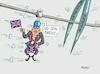 Cartoon: Boris Seiltrick (small) by RABE tagged brexit,eu,insel,may,britten,austritt,rabe,ralf,böhme,cartoon,karikatur,pressezeichnung,farbcartoon,tagescartoon,bauhaus,baukasten,bauklötzer,plan,referendum,februar,irre,irrsinn,boris,johnson,wales,nachwalen,schottland,no,deal,seil,bürgermeister,schere,seilfahrt