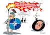 Cartoon: Brandgefährlich (small) by RABE tagged nato,schutzschild,luftwaffe,luftwaffenübung,kampfjet,ukrainekrieg,rabe,ralf,böhme,cartoon,karikatur,pressezeichnung,farbcartoon,tagescartoon,manöver,zugeständnisse,ukraine,beitrittserklärung,krieger,flamme,feuer,funken,funkenflug,bombe,putin,granate,explosion