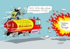 Cartoon: Brandstiftung (small) by RABE tagged landtagswahl,sachsen,anhalt,haseloff,cdu,afd,bürger,rabe,ralf,böhme,cartoon,karikatur,pressezeichnung,farbcartoon,tagescartoon,neuwahlen,thüringen,ramelow,höcke,misstrauensvotum,benzin,tanklaster,löschfahrzeug,feuerwehr,flammen,landtagskrise,krise