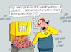 Cartoon: Briefgeheimnis (small) by RABE tagged post,briefkasten,dhl,briefe,zusteller,corona,personalprobleme,zustellerprobleme,notfallplan,briefschlitz,rabe,ralf,böhme,cartoon,karikatur,pressezeichnung,farbcartoon,tagescartoon,posthorn,leerzeiten,berlin,pannenwahl,berlinwahl,senatswahl,stimmzettel,wahlbriefe,giffey,wahldebakel,fehler,wahlwiederholung