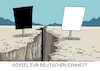 Cartoon: Bunte Landschaft (small) by RABE tagged einheitsfeier,einheitsfeiertag,einheit,vereinigung,mauerfall,ost,west,ossi,wessi,oktober,graben,geteiltes,rabe,ralf,böhme,cartoon,karikatur,pressezeichnung,farbcartoon,tagescartoon,schlucht,grenzverlauf,schwarz,weiss,grauzone,graubereich