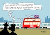 Cartoon: Busstop (small) by RABE tagged king,könig,charles,queen,camilla,staatsbesuch,deutschland,dinner,empfang,steinmeier,rabe,ralf,böhme,cartoon,karikatur,pressezeichnung,farbcartoon,tagescartoon,welcome,teppich,ice,hamburg,bus,doppelstockbus,doppeldecker,db,zug,schnellzug