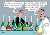 Cartoon: Champagnerlaune (small) by RABE tagged champagner,forscher,sekt,sektlaune,bundestagswahl,wähler,rabe,ralf,böhme,cartoon,karikatur,pressezeichnung,tagescartoon,korken,wahlergebnis