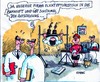 Cartoon: Der Aufschwung kommt (small) by RABE tagged optimismus,euro,aufschwung,bilanz,wirtschaftsminister,firma,büro,schreibtisch,computer,papierkorb,reck,sportgerät,abreißkalender,konjunktur,mitarbeiter,abgestellte