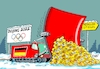 Cartoon: Der Pflügere gibt nach (small) by RABE tagged china,peking,menschenrechte,boykott,winterspiele,olympiade,rabe,ralf,böhme,cartoon,karikatur,pressezeichnung,farbcartoon,tagescartoon,sport,sportler,corona,tv,fernseher,schnee,schneepflug,schneefräse,medaille,medaillenspiegel,goldmedaille,silbermedaille,bronzemedaille