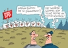 Cartoon: Der Schäfer Gümpel (small) by RABE tagged nahles,spd,sozialdemokraten,groko,umfragetief,scholz,rabe,ralf,böhme,cartoon,karikatur,pressezeichnung,farbcartoon,tagescartoon,ruine,koalition,koalitionsvetrag,bruch,drahtseil,union,cdu,prügelknaben,schäfer,gümpel,hessen,vorsitz,ämter,schafe,herde,blöker