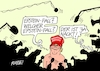Cartoon: Des Trumps neue Kleider (small) by RABE tagged trump,kanada,gipfel,gipfeltreffen,staatschefs,rabe,ralf,böhme,cartoon,karikatur,pressezeichnung,farbcartoon,tagescartoon,gespenst,geist,angst,donald,usa,nato,natoaustritt,schild,epstein,epsteinfall,vegewaltigung,sex,skandal,gericht,anklage