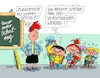 Cartoon: Doppelspitziges (small) by RABE tagged schulen,bildungswesen,lehrer,schüler,unterricht,gew,rabe,ralf,böhme,cartoon,karikatur,pressezeichnung,farbcartoon,tagescartoon,smartphone,handy,diktat,schulklasse,streik,spd,vorsitz,parteivorsitz,doppelspitze,duo,nahles,scholz,schulanfang,zuckertüte,schwan,stegner