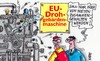 Cartoon: Drohgebärden (small) by RABE tagged eu,sanktionen,drohung,drohgebärden,wirtschaftssanktionen,usa,merkel,obama,russland,putin,präsident,krim,ukraine,krimkrise,kreml,kremlchef,rabe,ralf,böhme,cartoon,karikatur,pressezeichnung,farbcartoon,maschine,nieten,schrauben,dampfmaschine,zusammenhalt,br