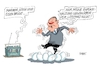 Cartoon: Eiertanz (small) by RABE tagged kampfpanzer,leopard,abrams,marder,usa,deutschland,ukraine,ukrainekrieg,rabe,ralf,böhme,cartoon,karikatur,pressezeichnung,farbcartoon,tagescartoon,reiter,leopardenfell,pistorius,panzerlieferung,eiertanz,ramstein,marmor,stein,eisen,rumgeeier