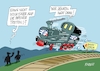 Cartoon: Entgleisung (small) by RABE tagged gewerkschaften,tarife,tarifverhandlungen,streik,gew,verdi,rabe,ralf,böhme,cartoon,karikatur,pressezeichnung,farbcartoon,tagescartoon,schleifstein,messer,gewerkschaftsmitglieder,lok,bahn,db,bahnkunden,bahnreisende,bahnpersonal,schiene,gleis,lokomotive,entgleisung