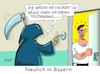 Cartoon: Ergebnisoffen (small) by RABE tagged virus,corona,pandemie,coronakrise,rabe,ralf,böhme,cartoon,karikatur,pressezeichnung,farbcartoon,tagescartoon,viren,virenschutz,mundschutz,desinfektion,föderal,föderalismus,ländersache,söder,bayern,ergebnisse,schnelltest,behörden,tod,fehler,testergebnisse,reiserückkehrer,krisengebiete,risikogebiete