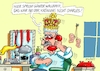 Cartoon: Ernüchterung nach der Krönung (small) by RABE tagged king,könig,charles,queen,camilla,staatsbesuch,deutschland,dinner,empfang,steinmeier,rabe,ralf,böhme,cartoon,karikatur,pressezeichnung,farbcartoon,tagescartoon,welcome,betrüger,wahrheit,günter,wallraff,krönungszeremonie,krönungsfeier,krone,ohren,verkleidung