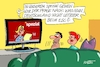 Cartoon: ESC II (small) by RABE tagged merz,kanzler,koalition,union,spd,klingbeil,cartoon,karikatur,pressezeichnung,farbcartoon,tagescartoon,db,bahn,frühling,frühjahr,frühjahrsputz,ice,zug,blumenkasten,blumenkästen,esc,songcontest,wien