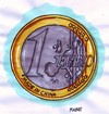 Cartoon: Euro made in China (small) by RABE tagged euro,geld,money,kohle,cash,münze,geldbörse,banken,wirtschaft,sparen,china,raubkopie