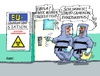 Cartoon: Euroskepsisvirus (small) by RABE tagged eu,euro,euroskepsis,skepsis,david,cameron,england,großbritanien,insel,austritt,eurozone,volksabstimmung,rabe,ralf,böhme,cartoon,karikatur,pressezeichnung,farbcartoon,tagescartoon,epedemie,ebola,virus,quarantänestation,quarantäne,ansteckungsgefahr
