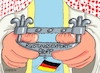 Cartoon: Exportstopp (small) by RABE tagged saudi,arabien,scheichs,wüste,wirtschaftstreffen,absage,investoren,rabe,ralf,böhme,cartoon,karikatur,pressezeichnung,farbcartoon,tagescartoon,saudies,siemens,kaeser,khashoggi,mord,rüstungsgüter,rüstungsexporte,deutschland,exportstopp,rüstungsexportstopp,scheich,außenminister,maaß,ausweisung,diplomaten,botschaft