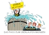 Cartoon: Fass zum Überlaufen (small) by RABE tagged bahn,db,bahnkunden,fahrpreis,fahrpreiserhöhung,rabe,ralf,böhme,cartoon,karikatur,pressezeichnung,farbcartoon,tagescartoon,schnellzug,bahnticket,schlusslicht,passagiere,bahnreisende,streik,weihnachtsfrieden,gdl,lokführer,weselsky,gewerkaschaft,faß,fass,wasser,überlauf,weihnachten,weihnachtszeit