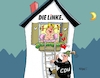 Cartoon: Fensterln (small) by RABE tagged linke,parteitag,leipzig,kipping,wagenknecht,riexinger,doppelspitze,rabe,ralf,böhme,cartoon,karikatur,pressezeichnung,farbcartoon,tagescartoon,meinungsunterschiede,differenzen,streit,cdu,union,koalition,liebe,fensterln,leiter