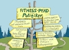 Cartoon: Fitnesspfad (small) by RABE tagged markus,söder,csu,bayern,münchen,landesvorsitzender,horst,seehofer,merkel,cdu,union,streit,unionstreit,asylstreit,ultimatum,grenze,zurückweisung,flüchtlinge,grenzkontrollen,masterplan,asylkompromiss,asyllösung,brexit,may,nato,trump,trimmen,verteidigungsausgaben,stoltenberg,strafzoll,haushalt,bockspringen,wegweiser,gesundheit,pfad,weg