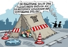 Cartoon: Flüchtlingsunterkunft (small) by RABE tagged flüchtlingsdrama,mittelmeer,flüchtlinge,bootpeople,schlepper,schleuser,rabe,ralf,böhme,cartoon,karikatur,pressezeichnung,farbcartoon,tagescartoon,eu,europa,flüchtlingspolitik,flüchtlingsunterkunft,flüchtlingswohnheim,zelt,kommunen,städte,gemeinden,gelder,