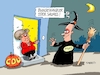 Cartoon: Friedrich Merz Halloween (small) by RABE tagged landtagswahlen,wahlergebnisse,sachsen,brandenburg,groko,spd,cdu,rabe,ralf,böhme,cartoon,karikatur,pressezeichnung,farbcartoon,tagescartoon,arzt,doktor,csu,afd,verluste,rechte,populismus,thüringen,erfurt,bodo,ramelow,mike,mohring,berlin,regierungskrise,akk,friedrich,merz,merkel,halloween,kürbis,hexen,sußes,saures,besen,kanzlerin,kanzler