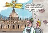 Cartoon: Frischer Wind (small) by RABE tagged reformen,papst,papstnachfolger,ratzinger,benedikt,rom,vatikan,rabe,ralf,böhem,cartoon,karikatur,kirche,rücktritt,petersdom,engelsburg,konklave,katholiken,petri,herrgott,gott,zukunft,wetterhahn,bischof,bischofskonferenz,geistliche,kardinal