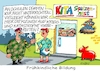 Cartoon: Frühkindliche Bildung (small) by RABE tagged schüler,lehrer,zeugnisse,zeugnistag,zeugnisausgabe,ferien,winterferien,rabe,ralf,böhme,cartoon,karikatur,farbcartoon,pressezeichnung,tagescartoon,ukrainekrieg,katastrophe,kinder,bildungsministerin,starkwatzinger,watzinger,kriegsvorbereitung,bundeswehr,soldat,erzieherin,zivilschutz,zivilverteidigung