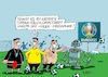 Cartoon: Fünffüssler (small) by RABE tagged fußball,em,europameisterschaft,stadion,fussballer,rabe,ralf,böhme,cartoon,karikatur,pressezeichnung,farbcartoon,tagescartoon,viertelfinale,halbfinale,endspiel,schiedsrichter,videoaufzeichnung,corona,kader,spielerwechsel,quarantäne,sport,ballsport