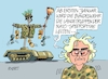 Cartoon: Furchteinflössend (small) by RABE tagged ukrainekrieg,selenskyj,klitschkow,burgfrieden,rabe,ralf,böhme,cartoon,karikatur,tagescartoon,schützenpanzer,puma,bundeswehr,schrott,schrottplatz,kampfunfähig,vogelscheuche,besen,blechbüchsen,lambrecht,nato,speerspitze,kampfbereitschaft