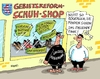 Cartoon: Gebietsreform Zwo (small) by RABE tagged thüringen,erfurt,innenministerim,poppenhäger,gebietsreform,kommunen,gemeinden,landkreise,zusammenschluß,zwang,rabe,ralf,böhme,cartoon,karikatur,pressezeichnung,farbcartoon,tagescartoon,schuhe,schuhshop,fingerspitzengefühl,barfuss