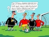 Cartoon: Geflutllichtet (small) by RABE tagged gas,gassparen,gasnotstand,gasgeben,sanktionen,gasspeicher,gasheizung,rabe,ralf,böhme,cartoon,karikatur,pressezeichnung,farbcartoon,tagescartoon,robert,habeck,putin,ukrainekrieg,energiekrise,strom,stromsparen,beleuchtungen,aus,anstrahlung,fußball,fußballer,flutlicht,flutlichtanlage,fußballplatz,tor,stirn,stirnleuchten,stirnlampen