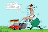 Cartoon: Gegner werden umgemäht (small) by RABE tagged fußball,em,europameisterschaft,fußballspieler,gruppensieg,jogi,löw,nationaltrainer,sieg,vorunde,rabe,ralf,böhme,cartoon,karikatur,pressezeichnung,farbcartoon,tagescartoon,deutschland,frankreich,tore,rasen,rasenmäher,gärtner,fahne,deutschlandfahne,deutschlandflage,sport,sportler