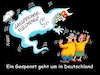 Cartoon: Geistloses (small) by RABE tagged merz,kanzler,koalition,union,spd,klingbeil,cartoon,karikatur,pressezeichnung,farbcartoon,tagescartoon,db,bahn,frühling,frühjahr,frühjahrsputz,ice,zug,blumenkasten,blumenkästen,esc,songcontest,gas,gasspeicher,füllstand,füllmenge,gasanbieter,gasknappheit,bevorratung,gespenst,geist,horror,gasheizung,reiche