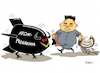 Cartoon: Gesattelt (small) by RABE tagged kim,jong,un,nordkorea,atomprogramm,atomversuche,atomwaffen,diktator,rabe,ralf,böhme,cartoon,karikatur,pressezeichnung,farbcartoons,tagescartoon,sattel,decke,trump,präsident,usa,treffen