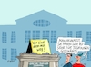 Cartoon: Goethe Schiller Denkmal (small) by RABE tagged landtagswahl,thüringen,erfurt,ramelow,kemmerich,fdp,akk,rücktritt,höcke,minderheitsregierung,kanzleramt,domino,dominospiel,cdu,dominosteine,hirte,afd,schraubstock,unvereinbarkeitsbeschluss,weimar,nationaltheater,goethe,schiller,denkmal,weg,scham