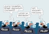 Cartoon: Großrazzia (small) by RABE tagged walpurgisnacht,hexen,hexentanzplatz,hexenbesen,nacht,rabe,ralf,böhme,cartoon,karikatur,pressezeichnung,farbcartoon,tagescrtoon,maidemo,mai,maifeiertag,mainelke,polizei,polizeieinsatz,großdemo,razzia,schlagstock,reizgas,handschellen,gewalt,linke,rechte