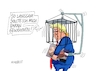 Cartoon: Gut behütet (small) by RABE tagged trump,wahlkampf,usa,knast,gefängnis,fahndungsfoto,polizeifoto,haft,anklage,rabe,ralf,böhme,cartoon,karikatur,pressezeichnung,farbcartoon,tagescartoon,gitter,käfig,gitterkäfig,halterung,gefängnisgitter