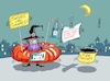 Cartoon: Halloweenregeln (small) by RABE tagged corona,bildung,bildungsminister,kanzleramt,bildungskonferenz,lehrerkonferenz,laptop,ausstatung,digitalisierung,bildungsmonitor,internetzugan,wlan,aufwachen,coronaregeln,lockdown,merkel,regierungsansprache,ramelow,söder,laschet,kinder,halloween,reformationstag,kürbis,süßes,saures,abstandsregeln,desinfektionsmittel,maskenpflicht